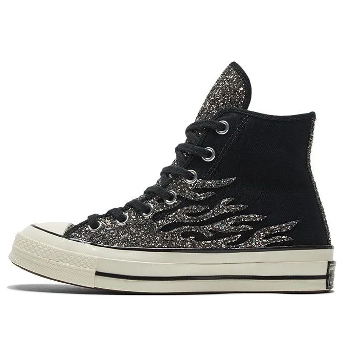 (WMNS) Converse Chuck 70 Hi 'Archival Glitter Flame - Black Egret' 569387C