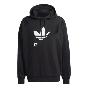 Men's adidas originals Bld Ft Hoody Hl Casual Printing Hooded Long Sleeves Black HG6331