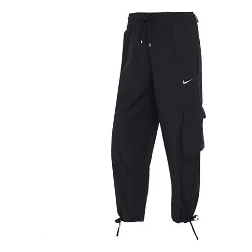 (WMNS) Nike Solid Color Pocket Loose Sports Pants/Trousers/Joggers Autumn Black CZ9331-010