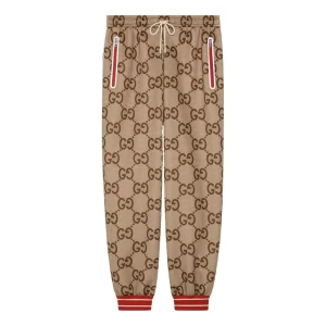 Gucci 2000 Jumbo GG Track Pants 'Beige Ebony' 676473-XJDXI-2270