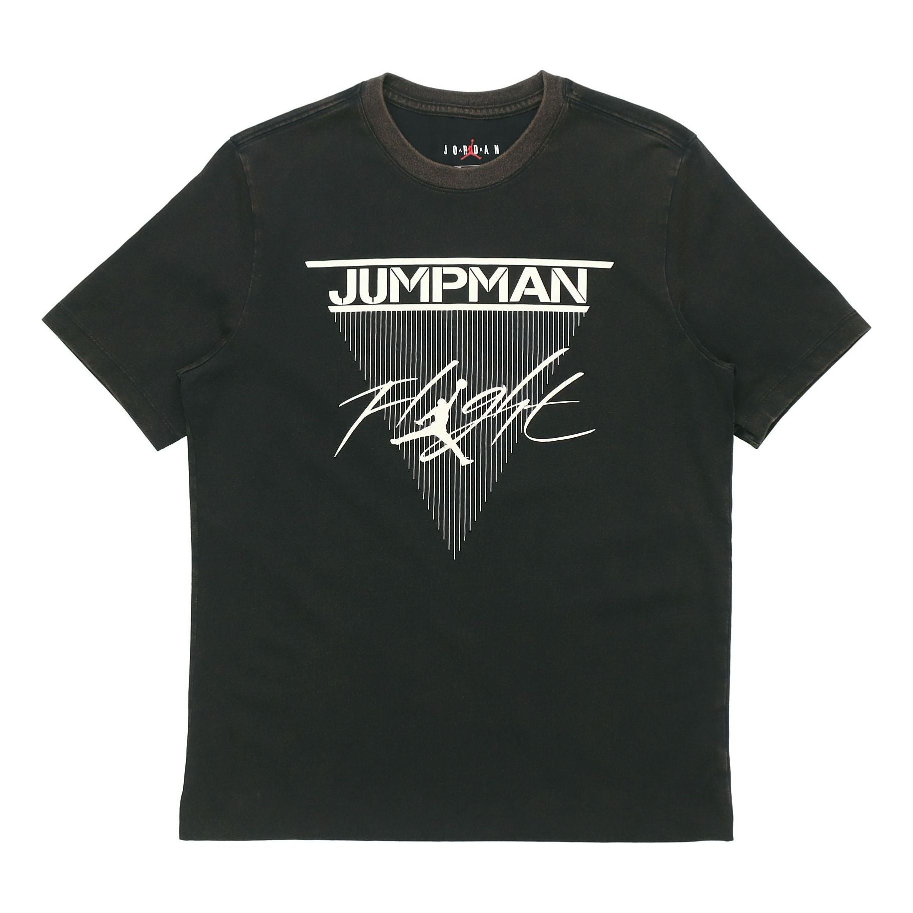 Air Jordan Jumpman Flight Flying Man Printing Short Sleeve Black CD5643-010