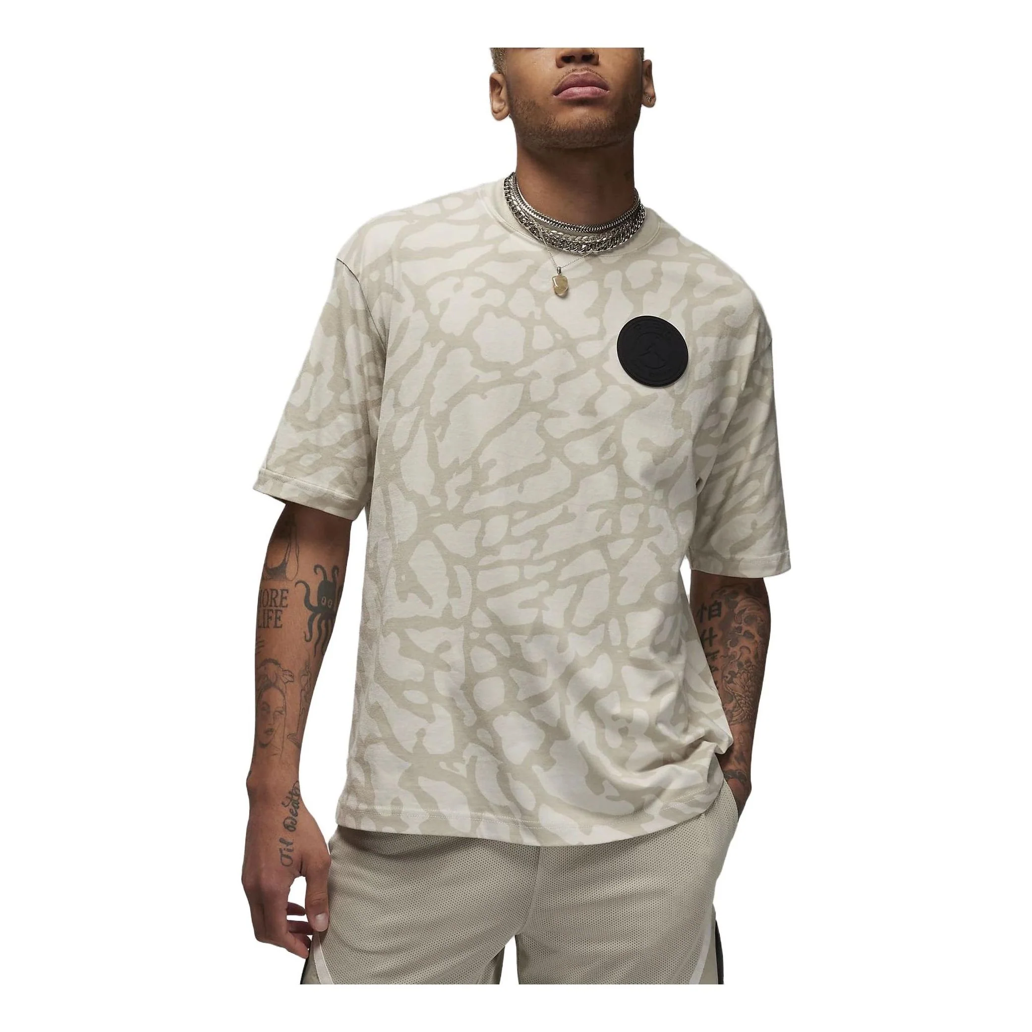 Air Jordan x Paris Saint-Germain Graphic T-Shirt 'Light Bone' DZ2911-072