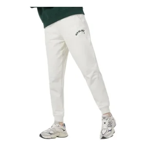 (WMNS) New Balance Wordmark Logo Jogging Pants Asia Sizing 'White' AWP41310-CIC