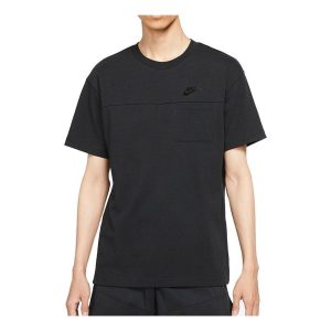 Men's Nike Sports Round Neck Breathable Casual Short Sleeve Black T-Shirt DD4743-010