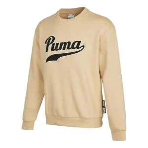 PUMA Team Crew Neck Sweatshirt 'Beige' 534383-20