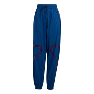 (WMNS) adidas by Stella McCartney TruePace fitness Pants Asia Sizing 'Navy Red' HI6101