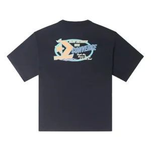 Converse Retro Sail Boat Graphic T-shirt Asia Sizing 'Black' 10025441-A01