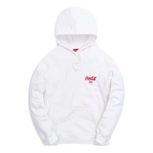 KITH x Coca-Cola Ribbon Logo Hoodie 'White' KH2524-101