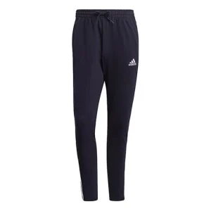 adidas Casual Sports Side Stripe Elastic Waistband Long Pants Blue GK8997