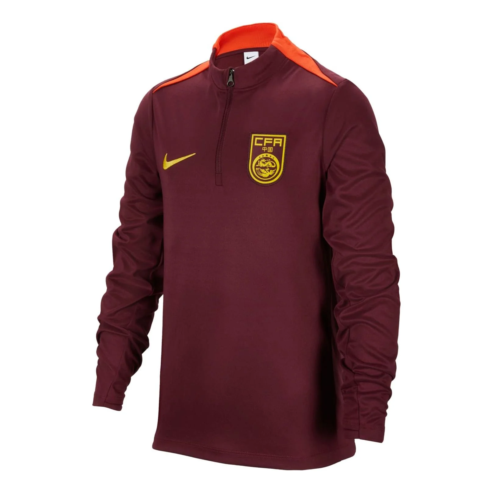 (GS) Nike Dri-FIT China Team Academy Pro Football Training Top 'Burgundy' FJ3115-681