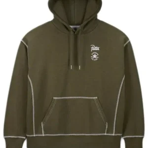 Converse x Patta Gold Standard Hoodie Asia Sizing 'Utility Green Heather' 10026928-316