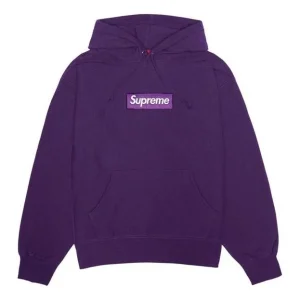 Supreme FW23 Box Logo Hooded Sweatshirt 'Purple' 166931
