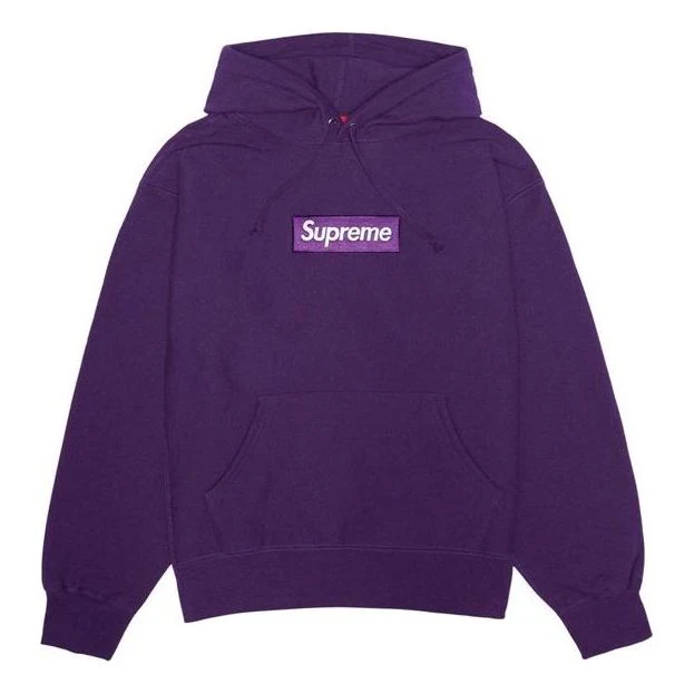 Supreme FW23 Box Logo Hooded Sweatshirt 'Purple' 166931