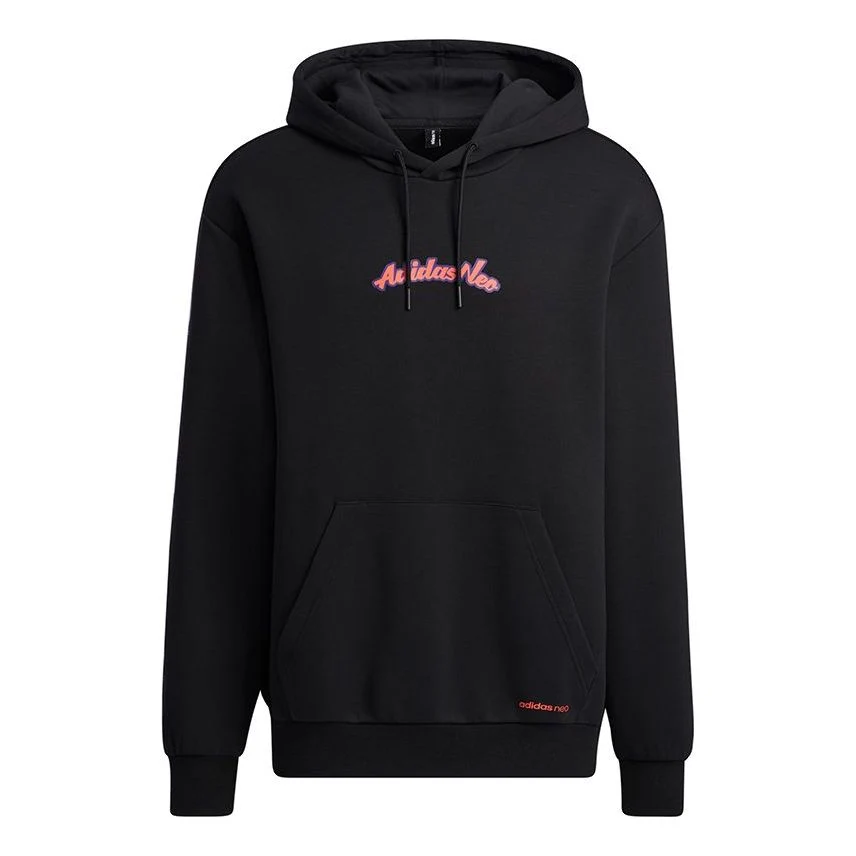 adidas neo M Ssfv2 Basketball Printing Sports Pullover Black GT0250