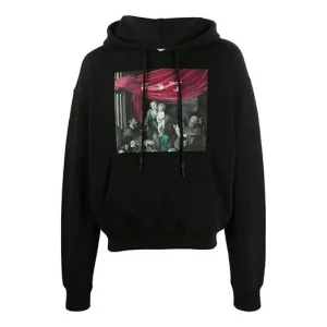 Off-White Caravaggio Paint Over Tee 'Black' OMBB037E20FLE0031010