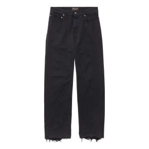 (WMNS) Balenciaga Medium Fit Pants 'Black' 751110TNW111700