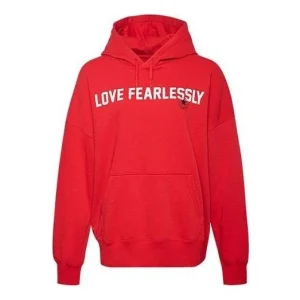 (WMNS) Converse Love The Progress 2.0 Oversized Pullover Hoodie Asia Sizing 'Red' 10020734-A02