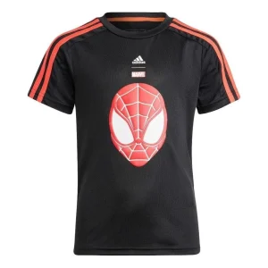 (PS) adidas X Marvel Spider-Man T-Shirts 'Black' IB4849