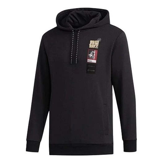 adidas neo Printing Sports Pullover Black GD2172