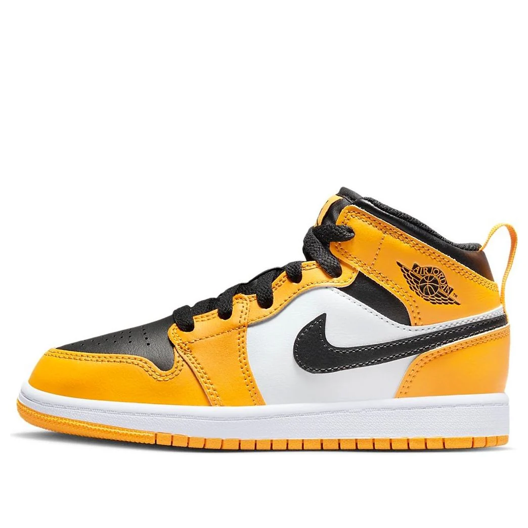 (PS) Air Jordan 1 Mid 'Reverse Yellow Toe' 640734-701