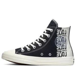 (WMNS) Converse x Love Fearlessly Chuck Taylor All Star 'Black White' 567309C