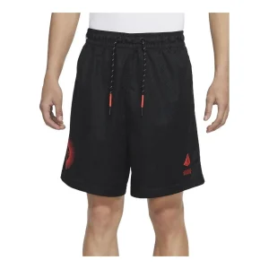 Nike Solid Color Drawstring Casual Sports Breathable Shorts Black DA6703-010