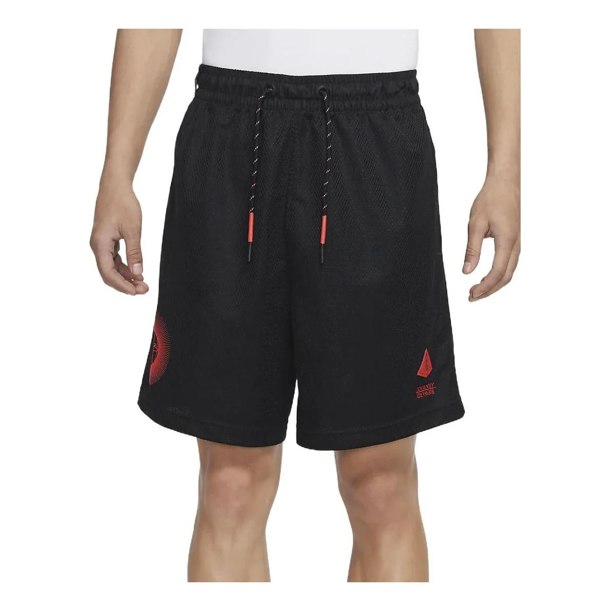 Nike Solid Color Drawstring Casual Sports Breathable Shorts Black DA6703-010