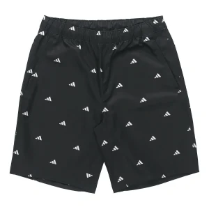 adidas M Short Gen Aop Logo Printing Sports Shorts Black GJ5107
