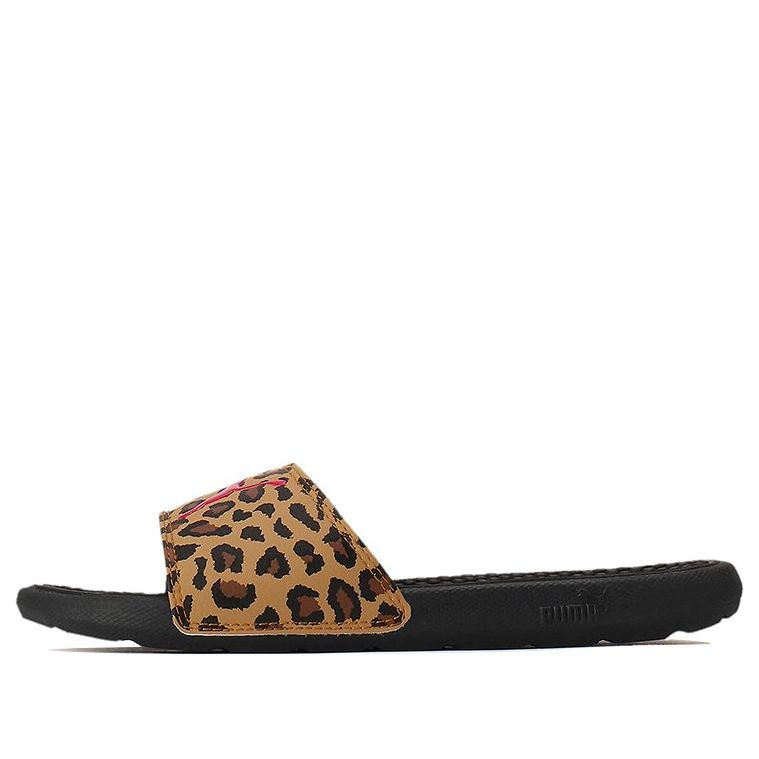 (WMNS) PUMA Cool Cat Sports Leopard Slipper Black 373844-01