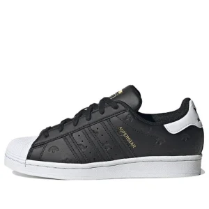 (WMNS) adidas Superstar 'Allover Debossed Trefoils - Black White' HQ1937