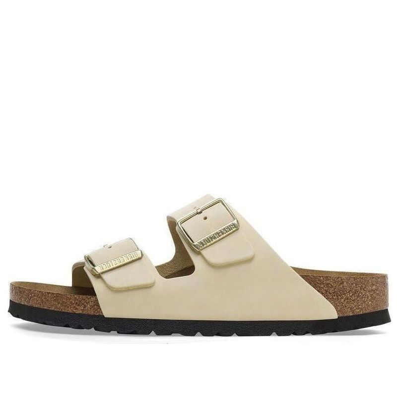 (WMNS) Birkenstock Arizona Nubuk Leather Sandals 'Ecru' 1026711