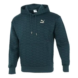 PUMA Luxe Aop Full Print Logo Knit Green 534409-80