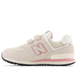 (PS) New Balance 574 Hook & Loop Shoes 'Pink White' PV574KR1