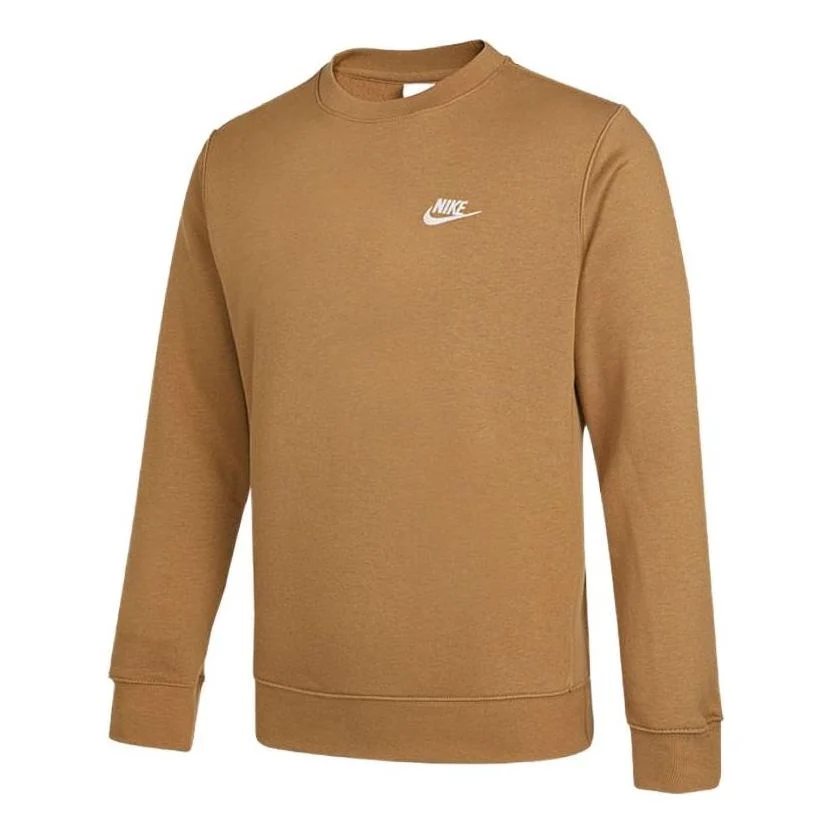Nike NSW Logo Sweatshirt Asia Sizing 'Coffee' BV2663-722