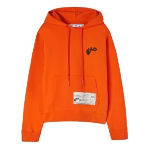 Men's Off-White x Teenage Engineering Crossover Logo Pattern Printing Orange OMBB034T22FLE0012001