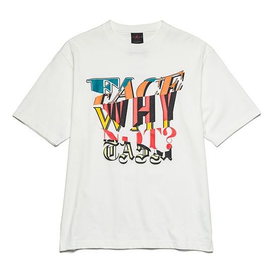 Air Jordan x why not ? x FACETASM Short Sleeves Tee US Edition 'White' DC4701-100