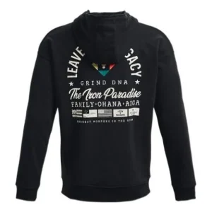 Under Armour Project Rock Heavyweight Terry Full-Zip Hoodie 'Black' 1377436-001