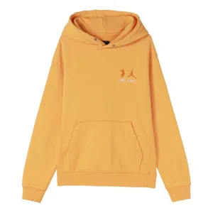 Air Jordan x union Crossover Casual Pullover Solid Color Logo hooded Long Sleeves Asia Edition Unisex Yellow DJ9525-771