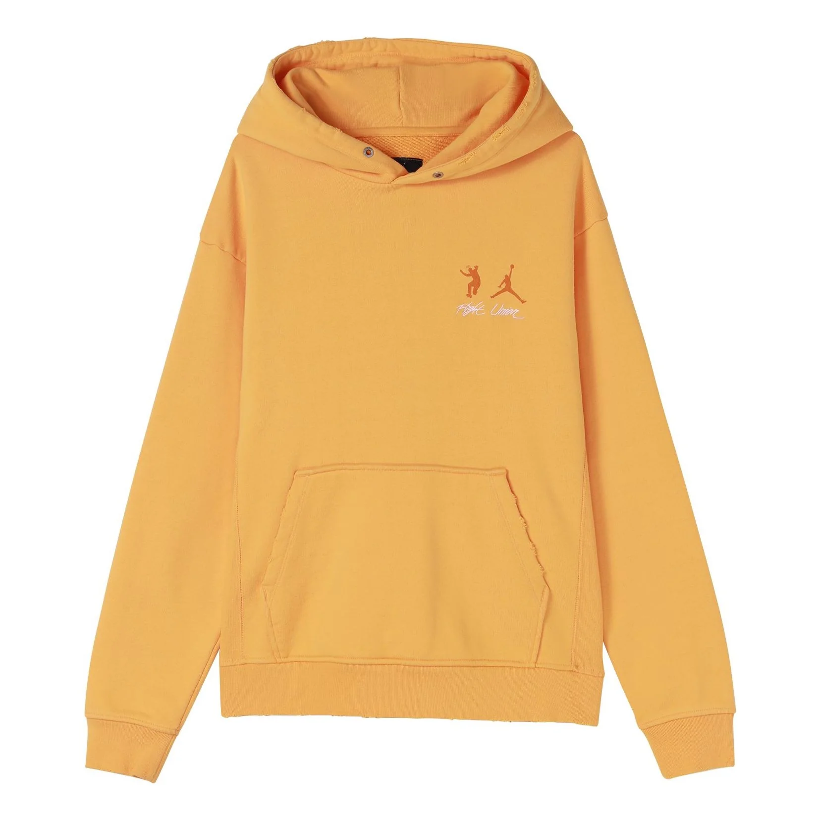 Air Jordan x union Crossover Casual Pullover Solid Color Logo hooded Long Sleeves Asia Edition Unisex Yellow DJ9525-771