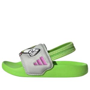 (TD) adidas x Pixar Toy Story Adilette Estrap Slides 'Semi Solar Green Purple Burst Grey Two' JQ4369