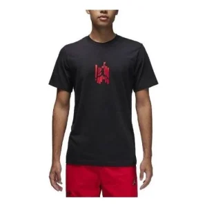 Air Jordan Brand Graphic T-Shirt 'Black Red' FD7025-010