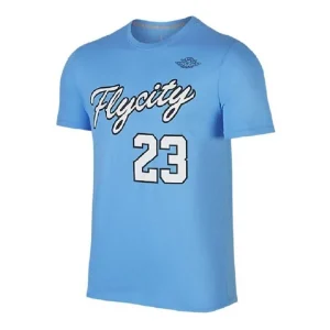 Air Jordan Fly City Short Sleeve T-shirt 'Blue' 862840-412