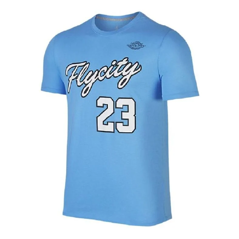 Air Jordan Fly City Short Sleeve T-shirt 'Blue' 862840-412