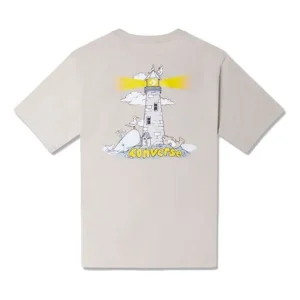 Converse Lighthouse T-shirt Asia Sizing 'Beige' 10024760-A03