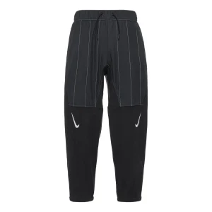 (WMNS) Nike Casual Logo Solid Color Bundle Feet Sports Pants/Trousers/Joggers Black DD5615-010