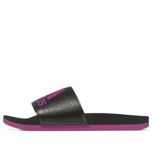 (WMNS) adidas Adilette Comfort Slides 'Black Purple' H03610