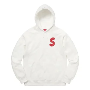 Supreme S Logo Hoodied 'Whte Red' SUP-FW20-068