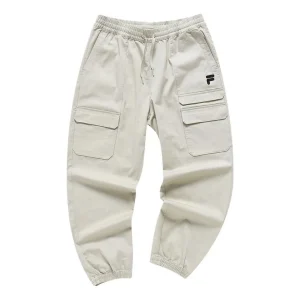 FILA FUSION Logo Long Pants 'Beige' T11M311807F-BN