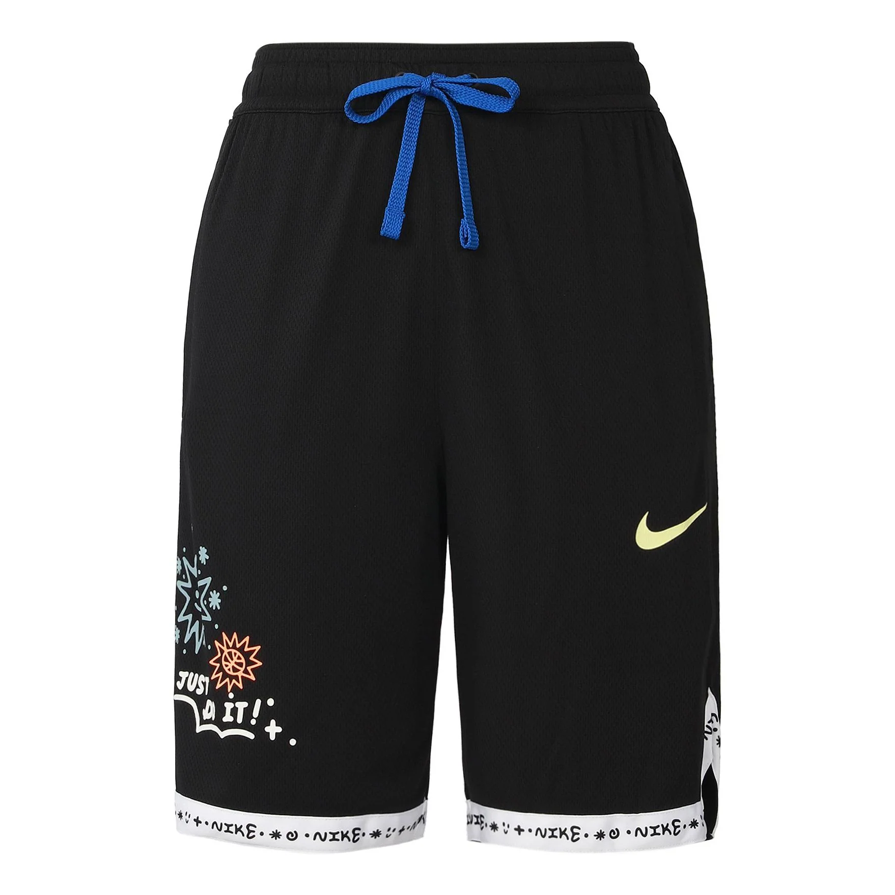 Nike Cartoon Painting Printing Sports Shorts Black DV3193-010