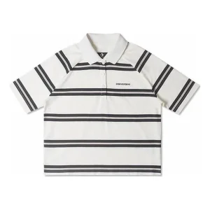 Converse Marquis Short-Sleeve Polo Asia Sizing 'White Black' 10026505-A01